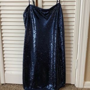 Free People Blue Sequin Dress